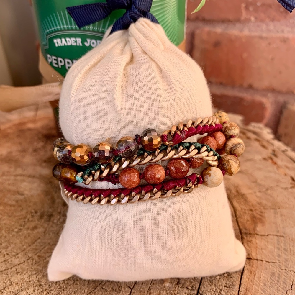 Chloe + Isabel Bead + Ribbon Mulit-Wrap Bracelet